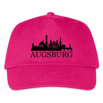 Augsburg Skyline - Kinder Basecap - Fuchsia - Vorne