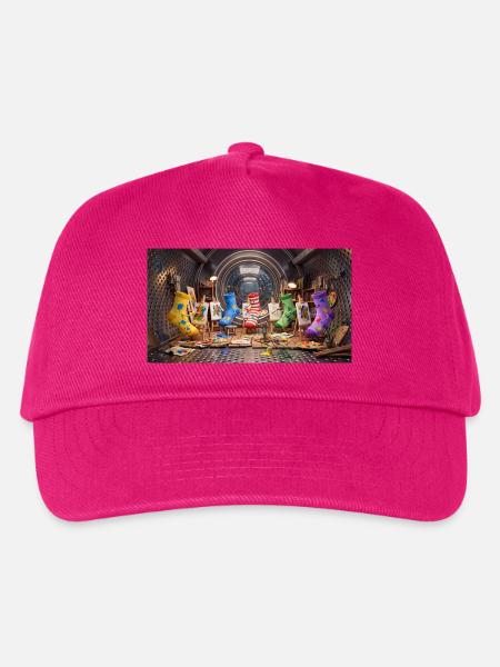 Творческая мастерская носков в стиральной машине - Kinder Basecap - Fuchsia