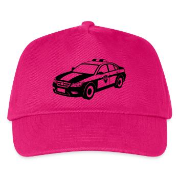 Polizei-Muscle-Car-Notfall - Kinder Basecap - Fuchsia - Vorne
