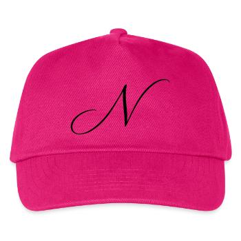 Name mit Anfangsbuchstabe N Nina Noah Nora Nico  - Kinder Basecap - Fuchsia - Vorne