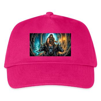 Hades erlaubt Herakles, Cerberus zu nehmen - Kinder Basecap - Fuchsia - Vorne