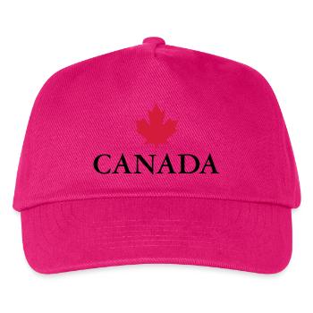 Canada, Ottawa, Maple Leaf Maple Leaf Canada Amérique - Casquette de baseball Enfant - fuchsia - Devant