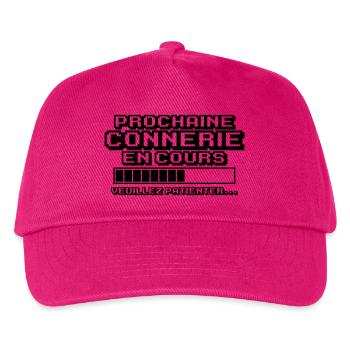 prochaine connerie en cours - Casquette de baseball Enfant - fuchsia - Devant