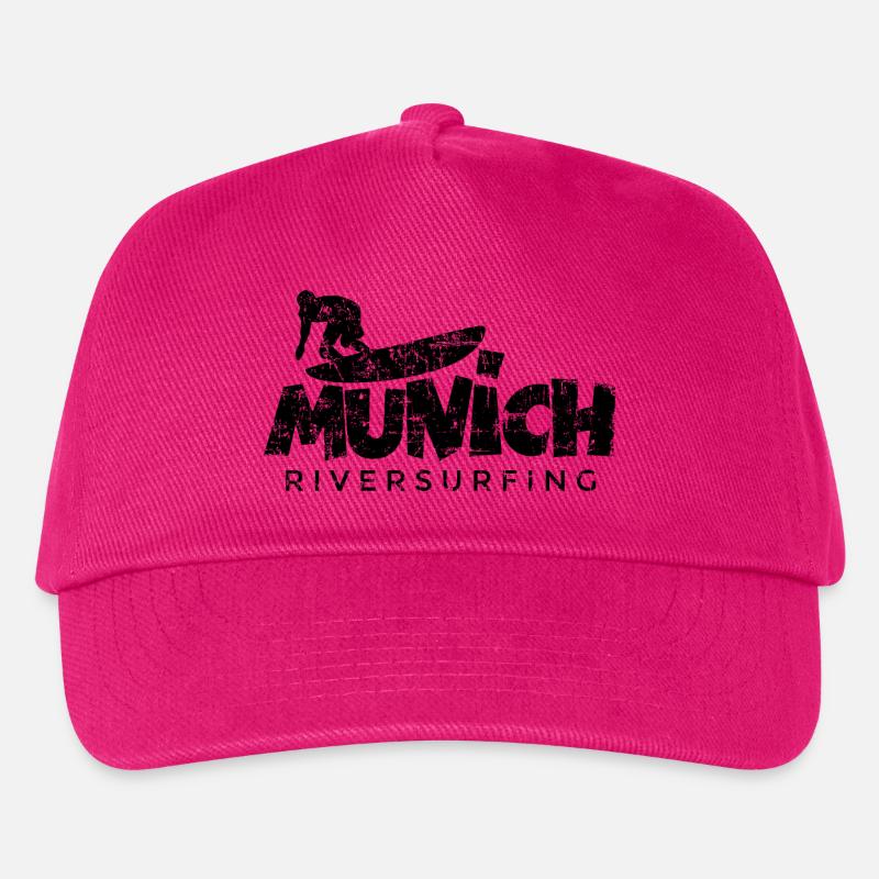 Munich Riversurfing München Surfer - Kinder Basecap - Fuchsia
