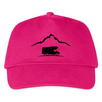 Reise - Berge Wohnmobil - Kinder Basecap - Fuchsia - Vorne