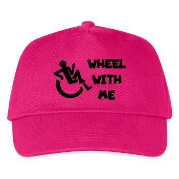 Rollen Sie mit mir in meinem Rollstuhl * - Kinder Basecap - Fuchsia - Vorne
