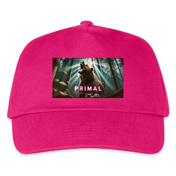 PRIMAL BEAR - Kids’ Baseball Cap - fuchsia - Front