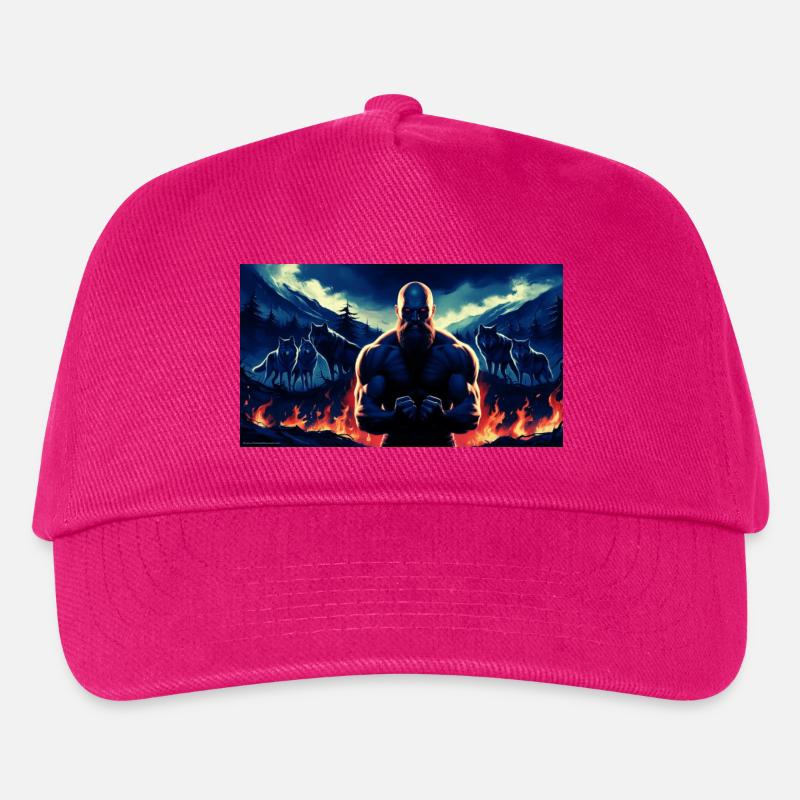Urzeitlicher Krieger - Kinder Basecap - Fuchsia