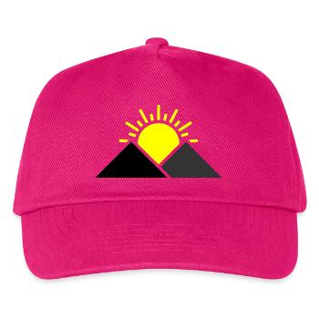 Sun Mountains Landscape - Kids’ Baseball Cap - fuchsia - Front