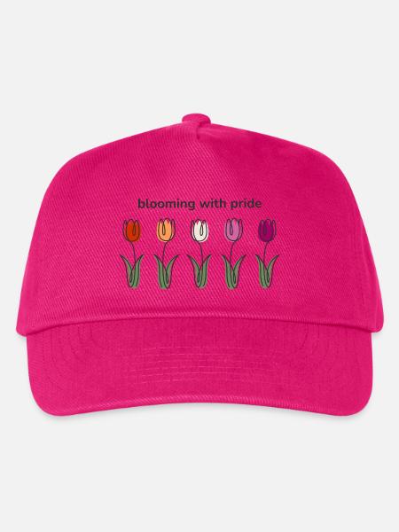 Blooming with Pride-Tulpen in lesbischen Farben - Kinder Basecap - Fuchsia