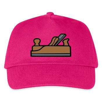 Hobel Tischler Icon - Kinder Basecap - Fuchsia - Vorne