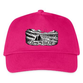 Angeln Lebensfreude am Meer - Kinder Basecap - Fuchsia - Vorne