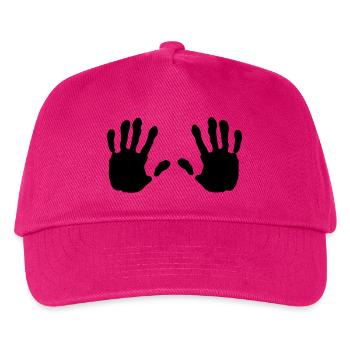 haende, Hand - Kinder Basecap - Fuchsia - Vorne
