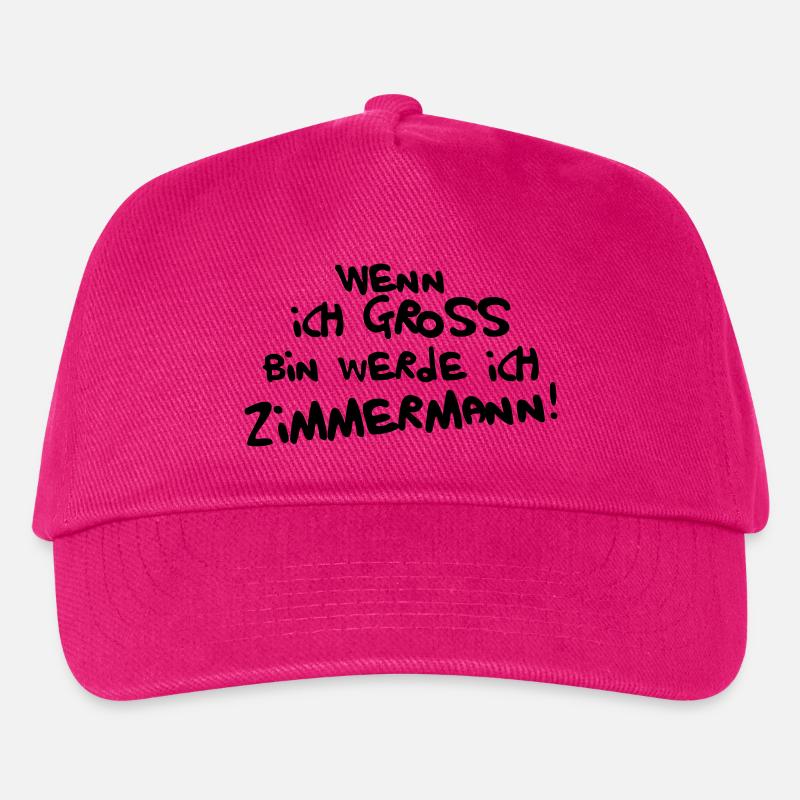 Ich werde Zimmermann - Kinder Basecap - Fuchsia