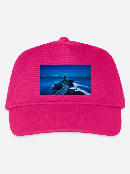 Küste mit Leuchtturm - Kinder Basecap - Fuchsia