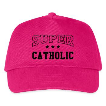 Christlich / Christ / Katholisch / Religion - Kinder Basecap - Fuchsia - Vorne