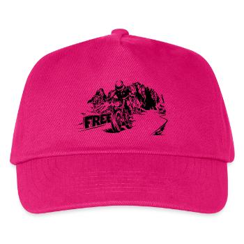 Moto Free Mountains Dolomites Symbole Logo - Casquette de baseball Enfant - fuchsia - Devant