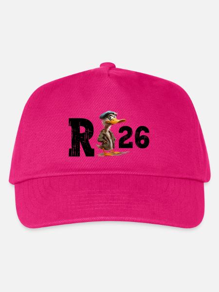 Rente 2026 Ente Rentner Rentnerin Ruhestand Lustig - Kinder Basecap - Fuchsia