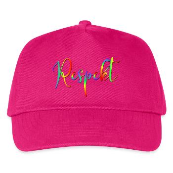 Demokratie Vielfalt Respekt - Kinder Basecap - Fuchsia - Vorne