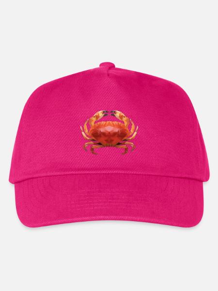 Low Poly Crab - Kinder Basecap - Fuchsia