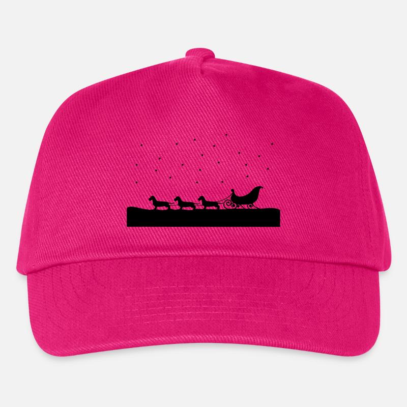 Weihnachtsdackel - Kinder Basecap - Fuchsia