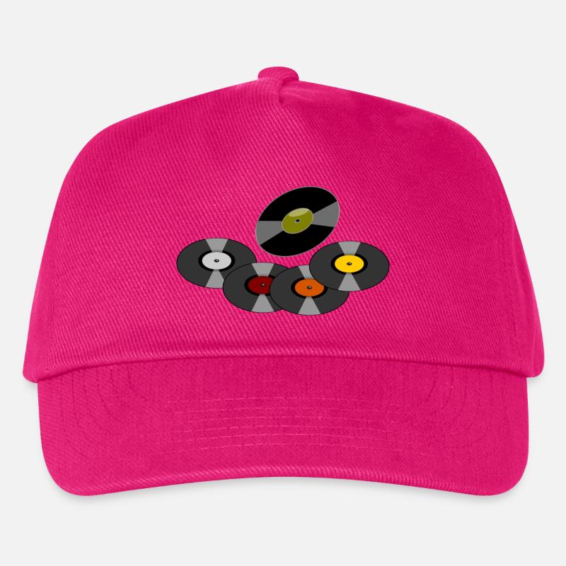 Schallplatten - Kinder Basecap - Fuchsia