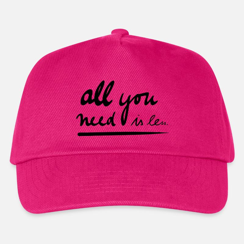 All you need is less - Kinder Basecap - Fuchsia