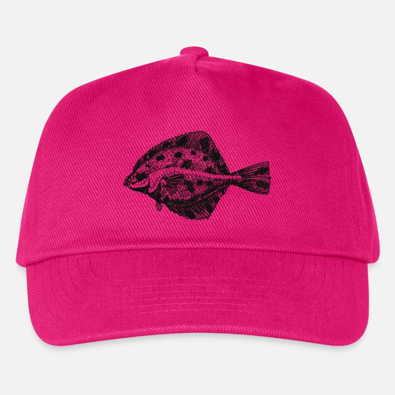 flunder-fisch-01 - Kinder Basecap - Fuchsia