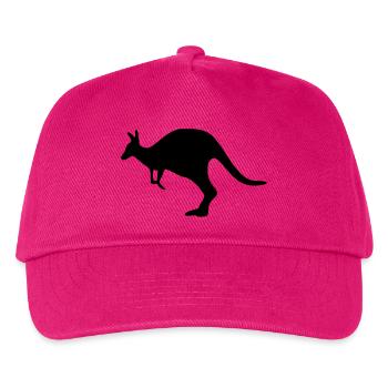 Känguru kangaroo Australien - Kinder Basecap - Fuchsia - Vorne