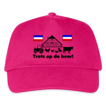 Flags farmers protest proud of the farmer - Kids’ Baseball Cap - fuchsia - Front