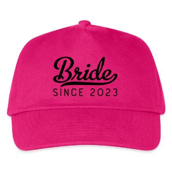 Bride since 2023 - Kinder Basecap - Fuchsia - Vorne