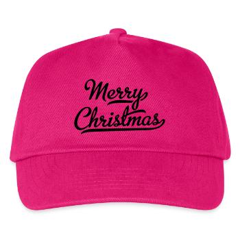 Merry Christmas - Kids’ Baseball Cap - fuchsia - Front
