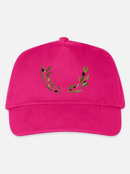 Olivenzweige, Marseille handgefertigt - Kinder Basecap - Fuchsia