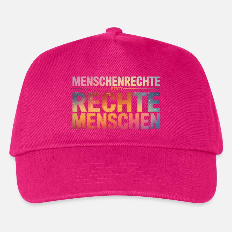 Menschenrechte statt rechte Menschen - Cool Pride  - Kinder Basecap - Fuchsia