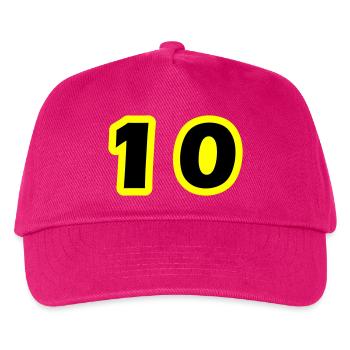 10 Symbole numérique - Casquette de baseball Enfant - fuchsia - Devant
