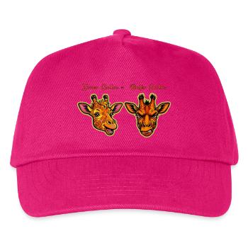 Giraffen Dualität: Ruhe Innen = Ruhe Außen - Kinder Basecap - Fuchsia - Vorne