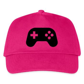 Gaming Controller - Kinder Basecap - Fuchsia - Vorne