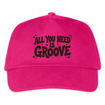 Alles, was du brauchst, ist Groove - Kinder Basecap - Fuchsia - Vorne