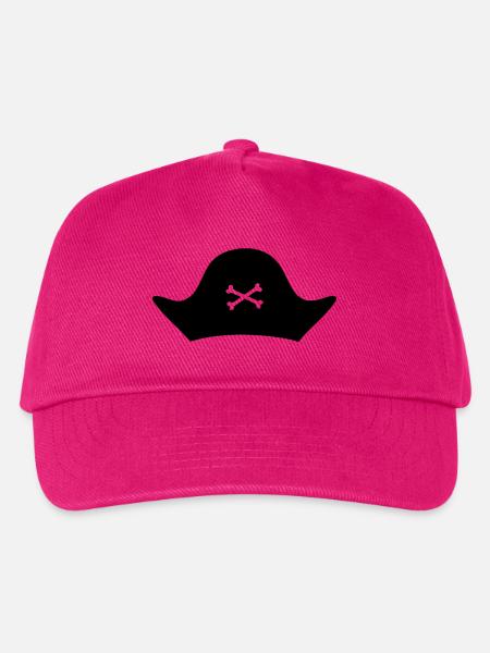 Pirat Hut - Kinder Basecap - Fuchsia