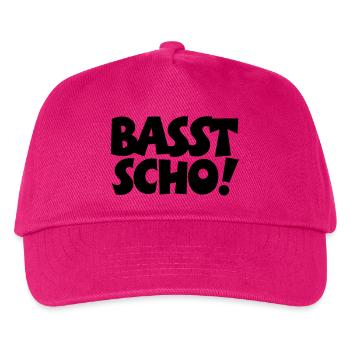 Basst Scho - Kinder Basecap - Fuchsia - Vorne