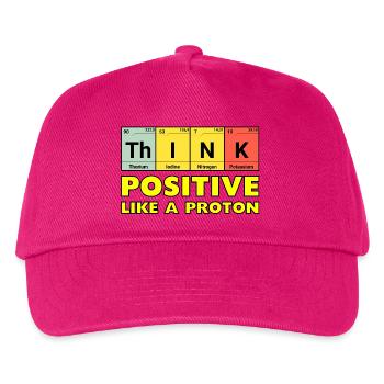 Penser positif, comme un proton - Casquette de baseball Enfant - fuchsia - Devant