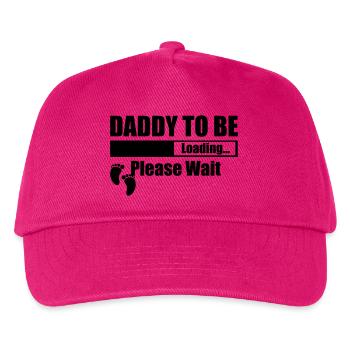 Daddy To Be Loading Please Wait - Kids’ Baseball Cap - fuchsia - Front