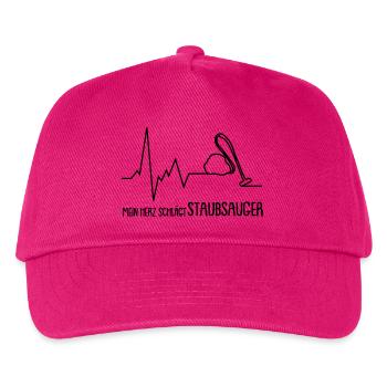 mein herz schlägt staubsauger - Kinder Basecap - Fuchsia - Vorne