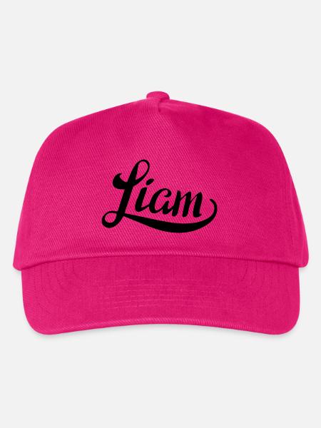 Name Liam - Kinder Basecap - Fuchsia