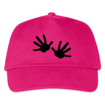 Zwei Hände - Kinder Basecap - Fuchsia - Vorne