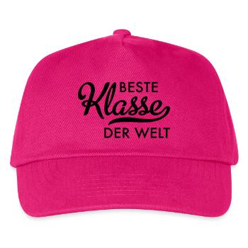 Beste Klasse der Welt - Kinder Basecap - Fuchsia - Vorne