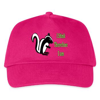 Humorvolle Skunk-Philosophie Zitat-Design - Kinder Basecap - Fuchsia - Vorne