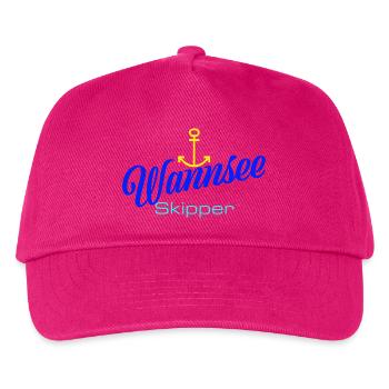 Berlin : Wannsee Skipper avec ancre - Casquette de baseball Enfant - fuchsia - Devant