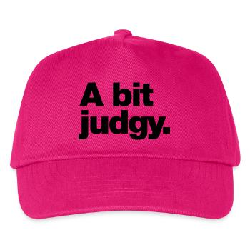 A bit judgy - Kids’ Baseball Cap - fuchsia - Front