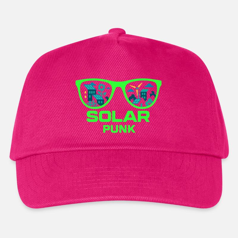 Solarpunk Vision - Kids’ Baseball Cap - fuchsia